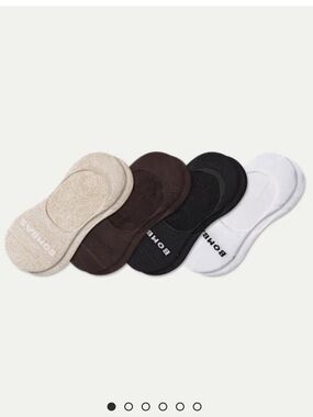 Bombas Women's Mid-Cut Cushioned No Show Sock 4-Pack (Color: Mixed, Size: M)